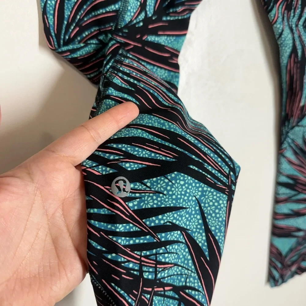 Lululemon Tight Stuff Tight Tropical Print Crop Leggings